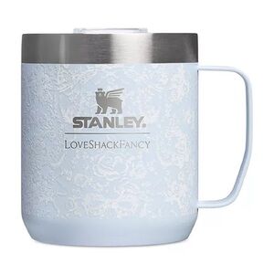 NEW Stanley LoveShackFancy Holiday Everyday Camp Mug Toscana Toile Alpine Blue